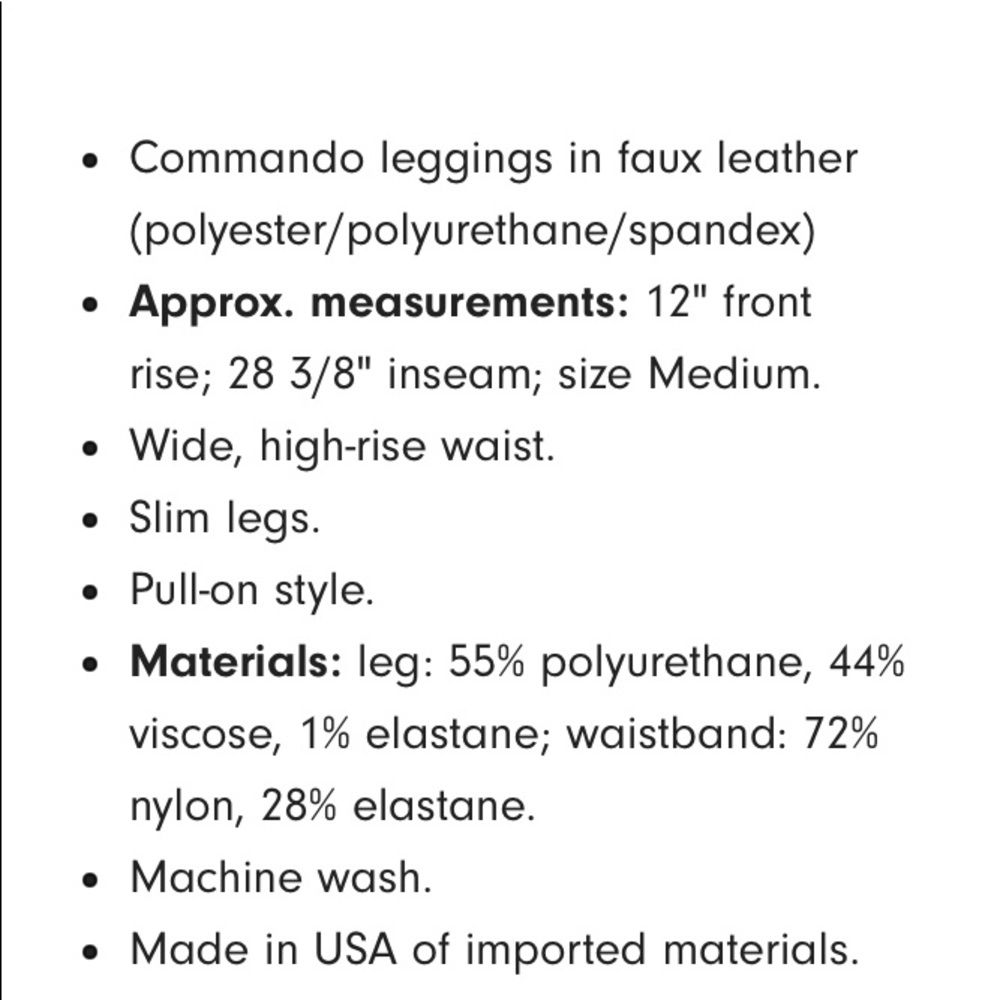 Commando Faux leather leggings - Picture 5 of 5